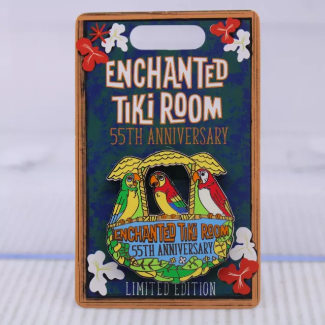 C2 Disney DLR LE 2000 Pin Enchanted Tiki Room 55 Anniversary Spinner