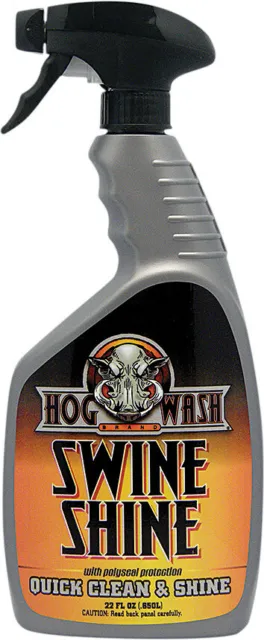 HOG WASH SWINE SHINE w/POLYSEAL Protection Shine Booster Cleaner Wash Spray 22oz