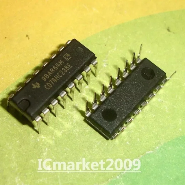 5 PCS CD74HC238E DIP 74HC238 High-Speed CMOS Logic 3 to 8 Line Decoder Chip IC