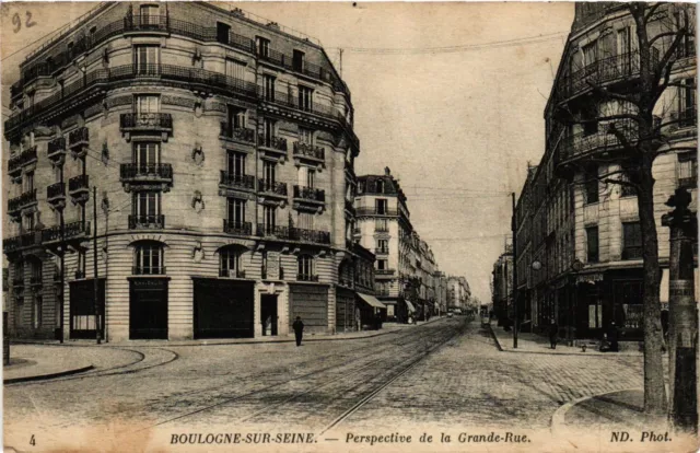 CPA Bologne sur Seine - Perspective de la Grande-Rue (274392)