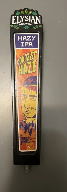 Elysian Brewing Contact Haze Hazy IPA Beer Tap Handle 11 in Bar Bartender