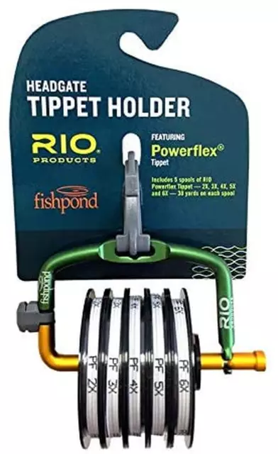 Rio Fly Fishing Tippet Head Gate with 2X~6X-Powerflex-Tippet Fishing Tackle, Cle