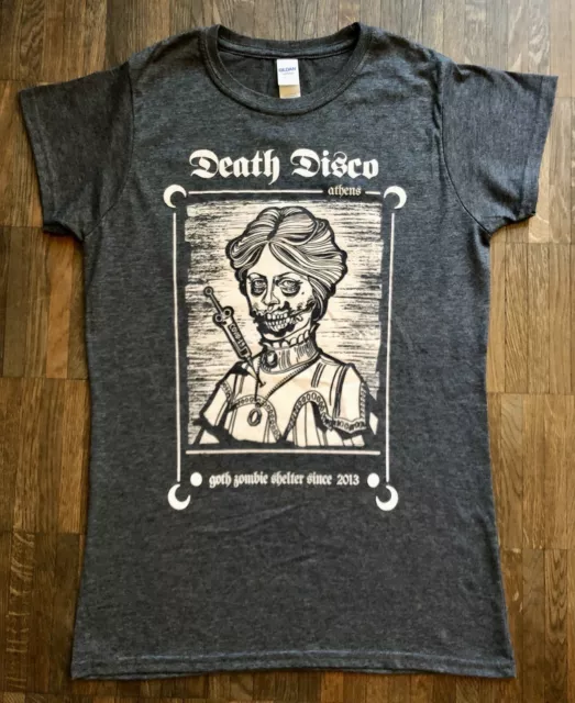 Damen T-Shirt Death Disco Athens 2022 Gotik New/Dark/Cold Wave Soft Style, Gr. L