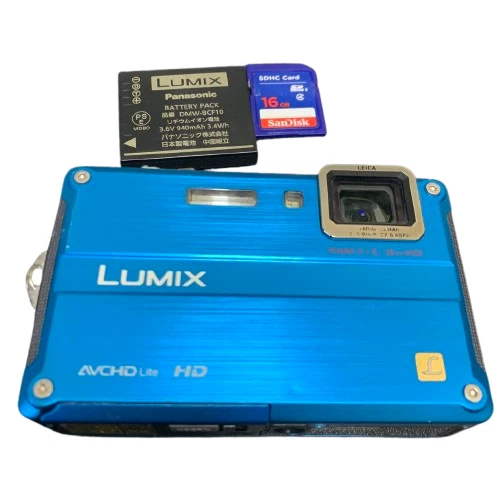 PANASONIC DIGITAL CAMERA Lumix Ft25 Waterproof Blue Dmc-Ft25