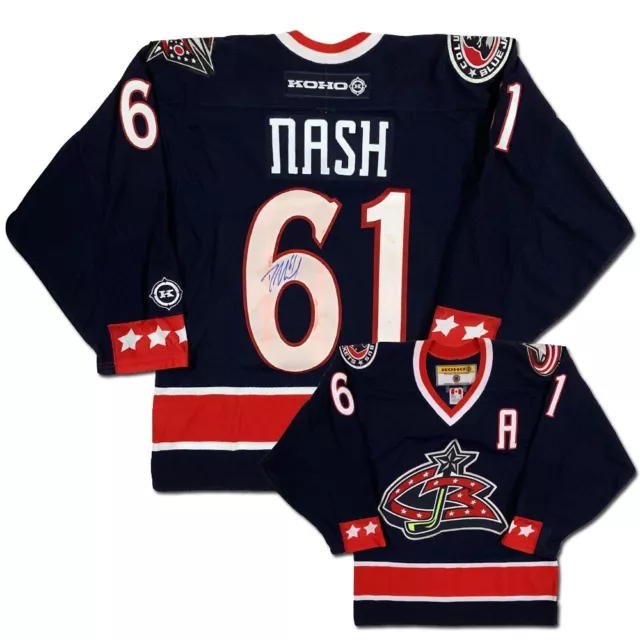 RICK NASH Signed Columbus Blue Jackets KOHO Jersey