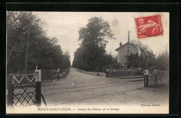 CPA Boissy-Saint-Léger, Avenue du Château de la Grange 1911