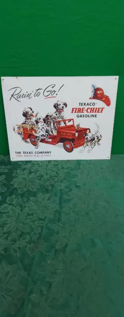 Texaco Fire cheif wall sign