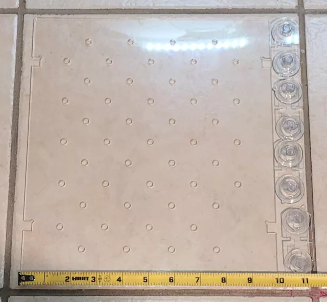 Clear Acrylic Aquarium Divider for 10 gallon tank with suction cups (11x10) 2