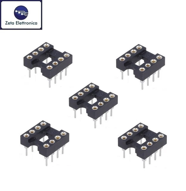 TecnoStore - 5x Zoccoli Connettori DIP 16 PIN 2,54mm | Per Circuiti Integrati E PCB - Foto 3
