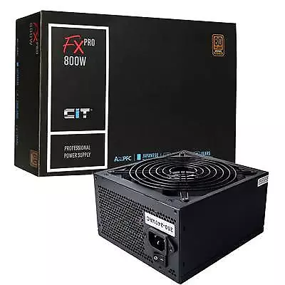 Cit 800W Atx Standard Power Supply Fx Pro Active Pfc/80 Plus Bronze