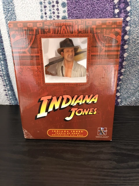 Buste indiana jones gentle giant temple of doom - rare - neuf avec certif