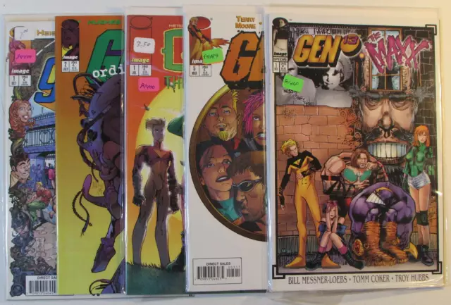 Gen 13 Lot of 5 #1,Ordinary 2,Unreal 1,Bootleg 5,Maxx 1 Image (1997) Comics
