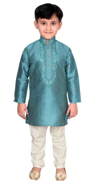 Boys Kurta Pyjama Shalwar Kameez Wedding Party Sherwani Bollywood Creation 958