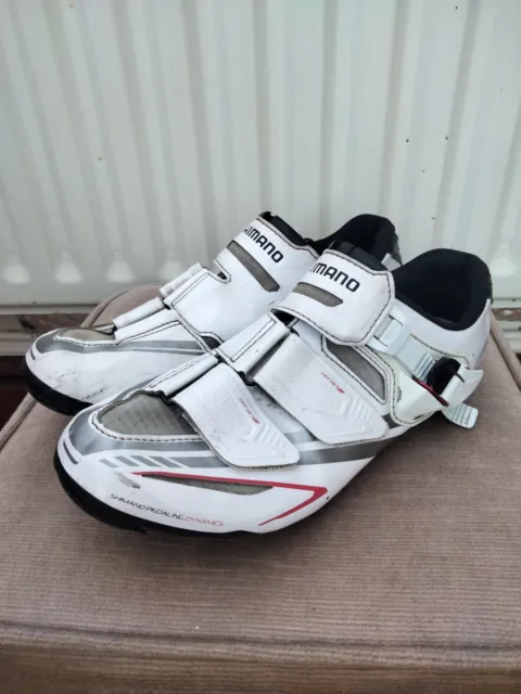 Shimano DYNALAST SPD SL White Road Cycling Shoes . Euro Size 35.
