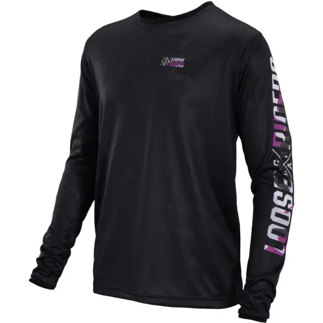 Loose Riders MTB-Jersey Langarm  Cult of Shred - Purple Camo Black