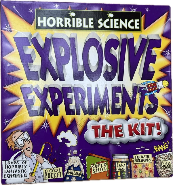 Galt Horrible Science - Kit Scientifico Explosive Experiments Per Bambini 8+ - 8 Esperimenti, Razzo, Vulcano, Melma