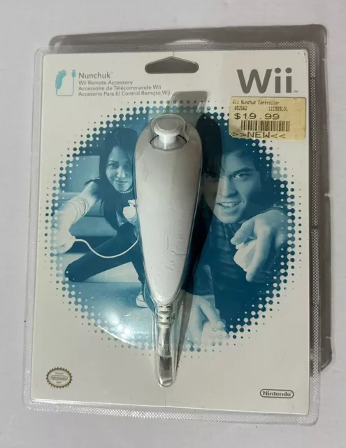 Genuine Official Nintendo Wii Nunchuk Nunchuck Controller White OEM - NEW Sealed