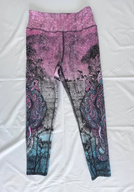 EVOLUTION & CREATION Leggings Floral Yoga Pants Womens Size Small £26.46 -  PicClick UK