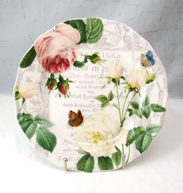 Royal Worcester Royal Horticultural Society RHS ROSES Salad Plate(s) NEW 8 5/8"