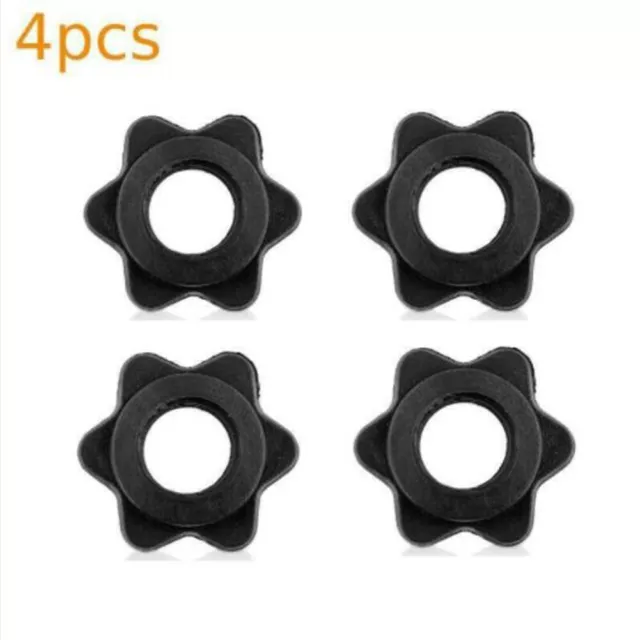 4-Pack Weight Check Nut Barbell Bar Clamp Screw Dumbbell Swivel Lock Ring New
