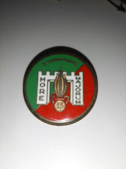 ANCIEN INSIGNE EMAIL LEGION ETRANGERE 13° DBLE DJIBOUTI (VARIANTE 1