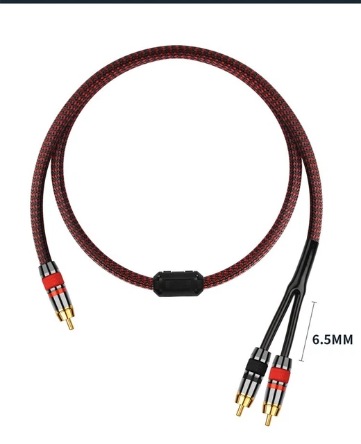 Cavo Subwoofer Hi-Fi Da RCA A Doppio RCA - Splitter Segnale Audio - Foto 6