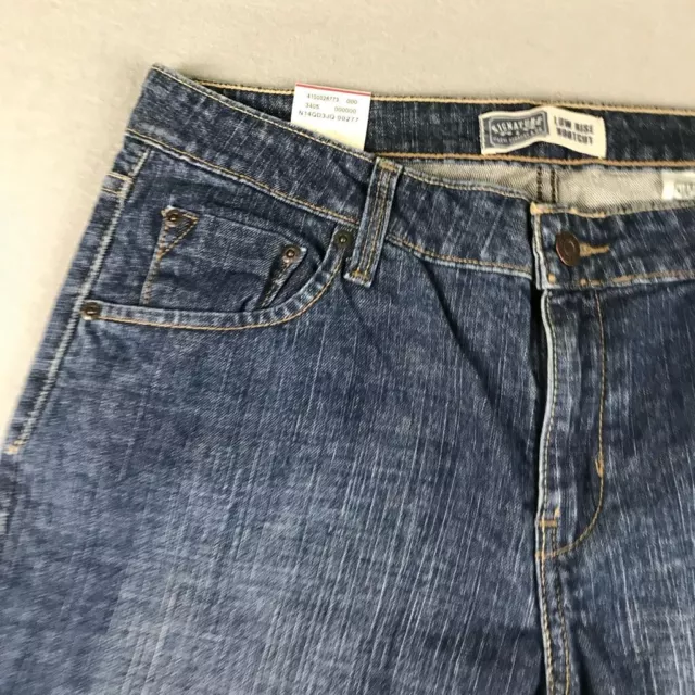 Levis Jeans Womens Misses 12 Short Blue Denim Signature Low Rise Bootcut NWT 2