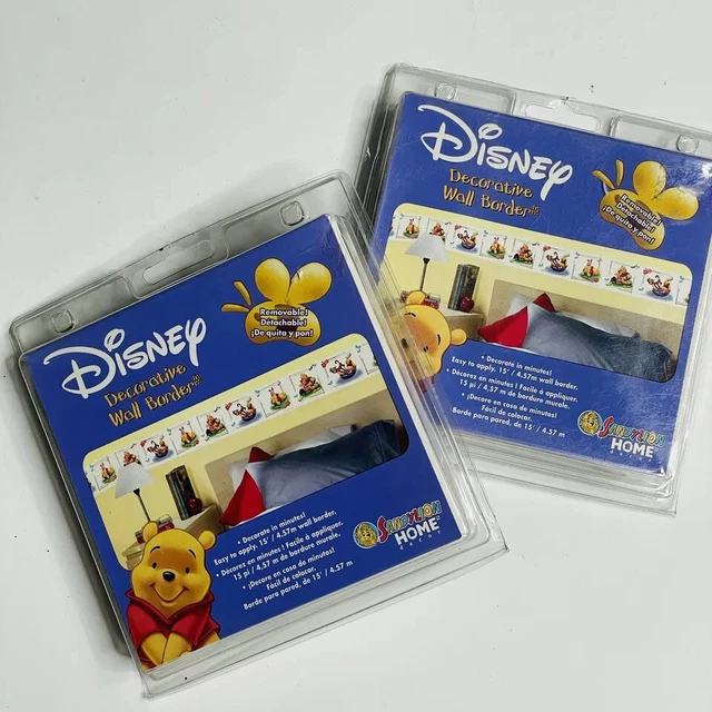 Disney Decorative Wall Border Removable Peel & Stick Winnie the Pooh NEW