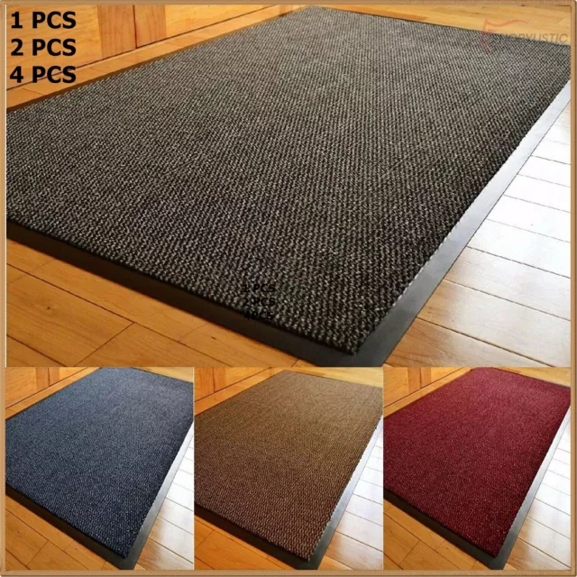 Front Door Mat Non-Slip Entrance Barrier Matting Shoes Scraper Dirt Trapper Rug