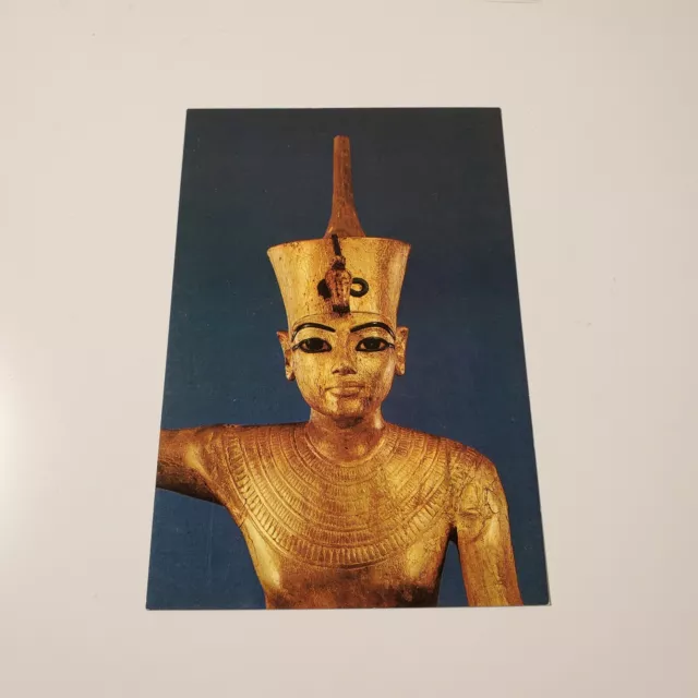 Vtg Uncirculated Egyptian Dynasty XVIII The Treasures of Tutankhamun Postcard