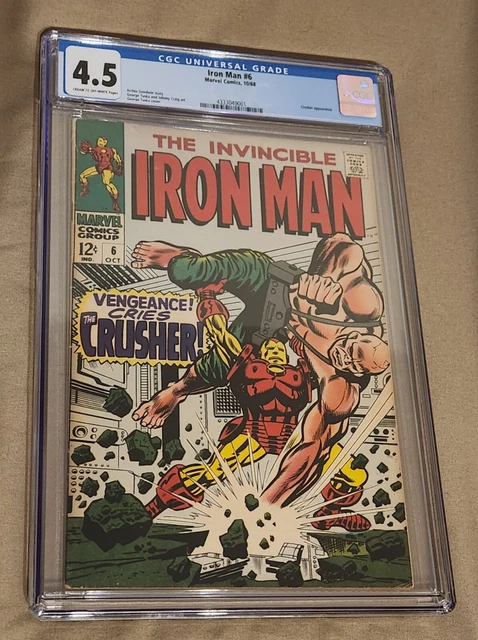 INVINCIBLE IRON MAN #6  CGC 4.5 Marvel Comics 1968 MCU