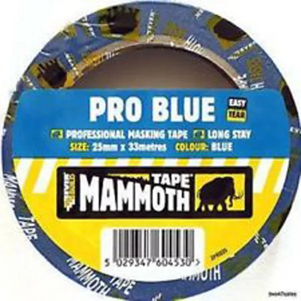 Everbuild EVB2PRO25 25 mm x 33 m Pro Blue Masking Tape