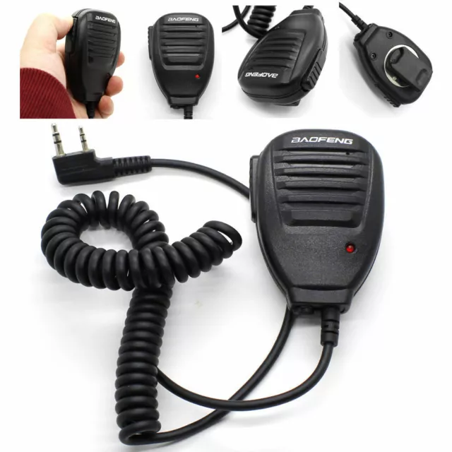 Walkie-Talkie Handheld Lautsprecher Mikrofon Für Baofeng Uv-5R Bf-888S Radio De