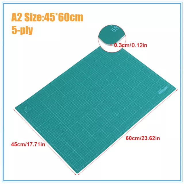 Quality A2 Self Healing Large Thick Cutting Mat Craft Quilting Scrapbooking AU 2