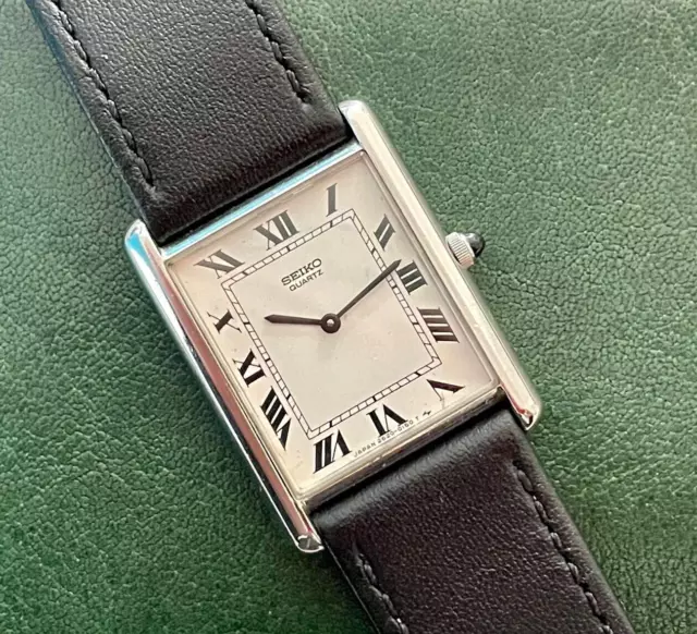 SEIKO TANK 2620-5040 Steel - Cartier Design Watch - Vintage EUR 550,00 -  PicClick FR
