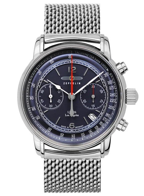 Zeppelin Orologio da Uomo Automatico Cronografo LZ126 Los Angeles 8614M-3