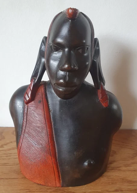 Ancienne Statue Sculpture En Bois Africaine – Art Africain – Statuette Vintage
