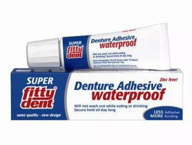 Fittydent super Denture Adhesive - waterproof + extremely strong hold 40 gr.