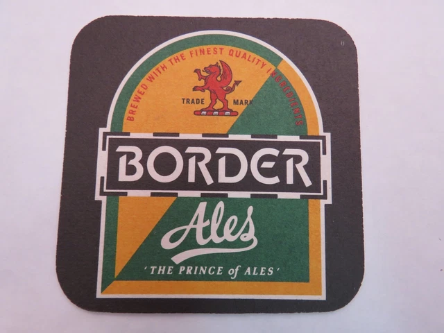 Beer Brewery Bar Coaster ~ BORDERS Border Prince of Ales ~ Jedburgh, SCOTLAND