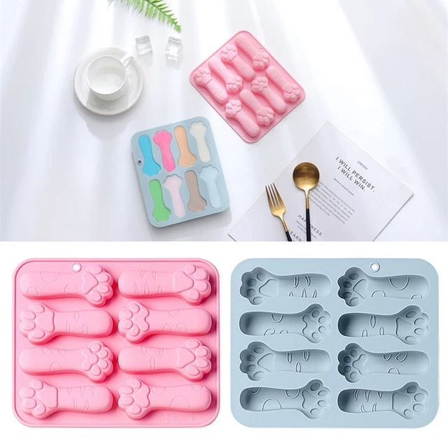 Cubi di ghiaccio 8 cavità gatto zampa formaggio zecca torta in silicone forma mousse