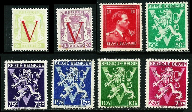 BELGIEN 1944: „V“ – VICTORY; aus Nr. 681…703 */** (E269)