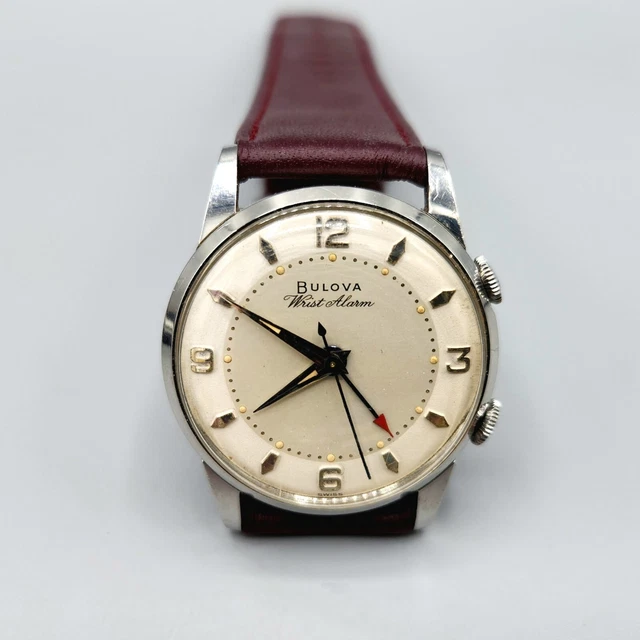 MONTRE HOMME BULOVA Sign e 2 Couronnes Alarme bracelet Ann es 1960 montre-homme-bulova-sign-e-2-couronnes-alarme-bracelet-ann-es-1960