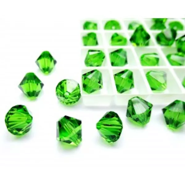 Pour 20 Cristaux Swarovski Elements Original 8mm Bicono Bicône Perle Fern Vert