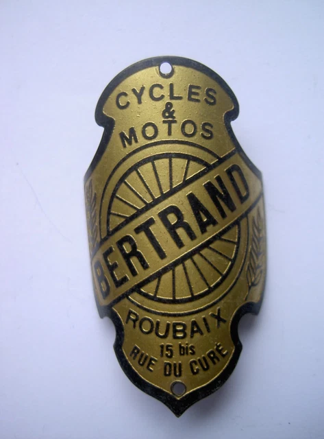 Plaque De Vélo émaillée Cycles TORAL – Vintage – Belgique – Old Bike Head Badge