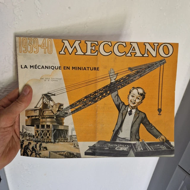 Catalogue / Affiche Publicitaire MECCANO D'époque 1939-1940 - Original, état Correct, France