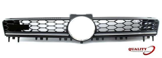 Front Bumper Main Centre Grille With Chrome Moulding Fits VW Golf Mk7 Gtd 13-17