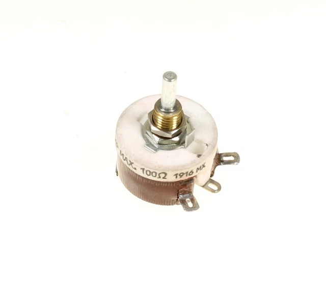 100 Ohm 12.5W Rheostat Wirewound Resistor Potentiometer 12.5 Watt 100ohm Ohms
