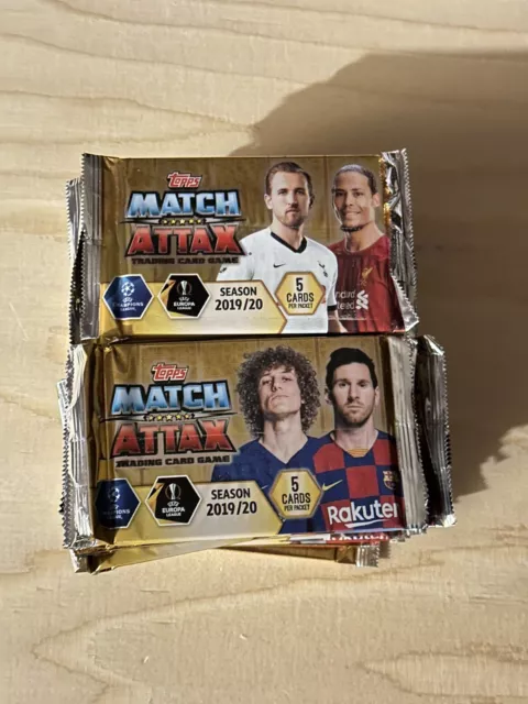 Match Attax 2019/20 19/20 Set Of 50 Sealed Packets 5 Cards Per Pack