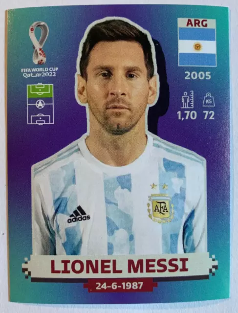 Panini WM 2022 Qatar FIFA World Cup-- Sticker Nr. ARG 20  "LIONEL MESSI"