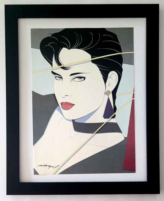 Patrick Nagel + Beautiful + Signed Print + Framed Patrick Nagel + Beautiful + Signed Print + Framed